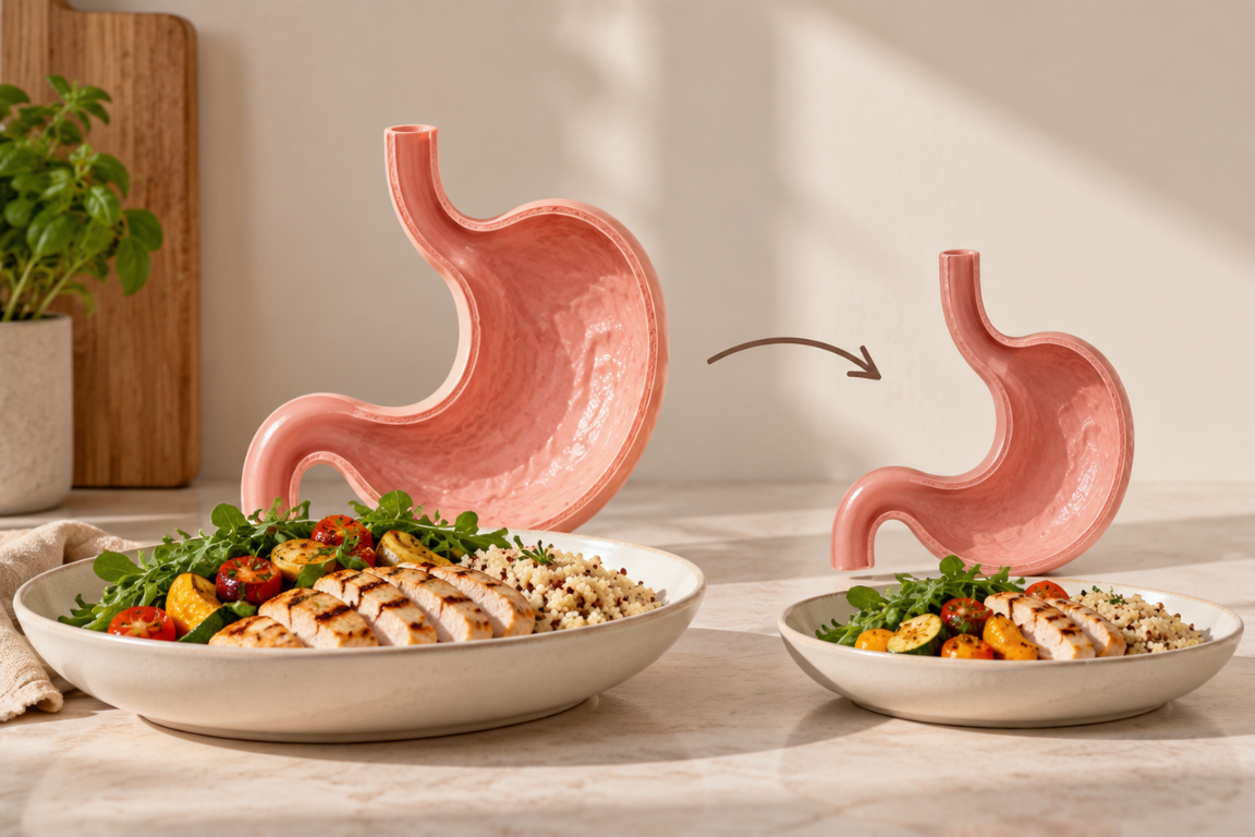 Kun je je maag kleiner maken door minder te eten?