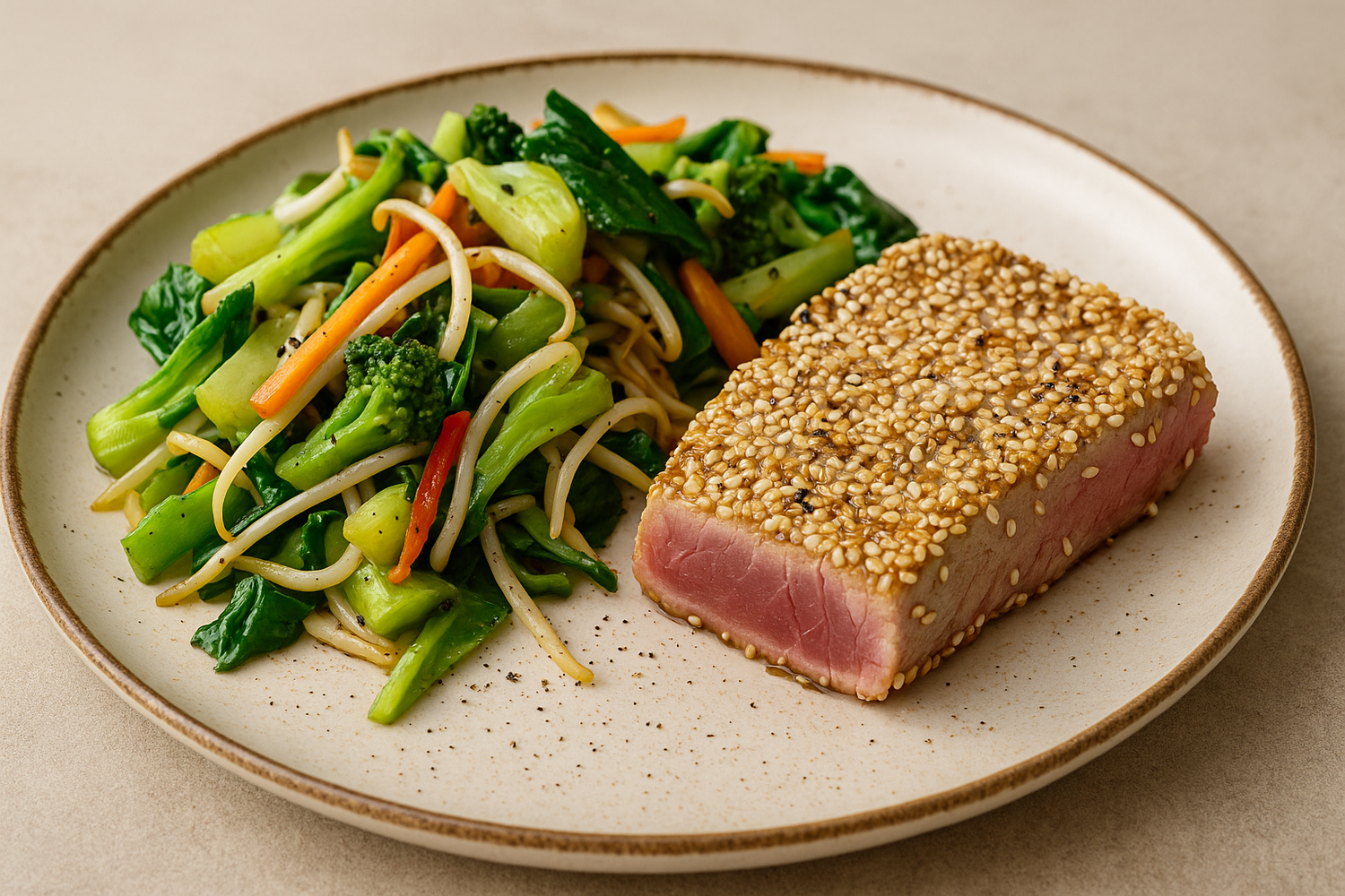 SanaSlankTonijn met sojasaus, sesamzaadjes en Chinese groenten (11)