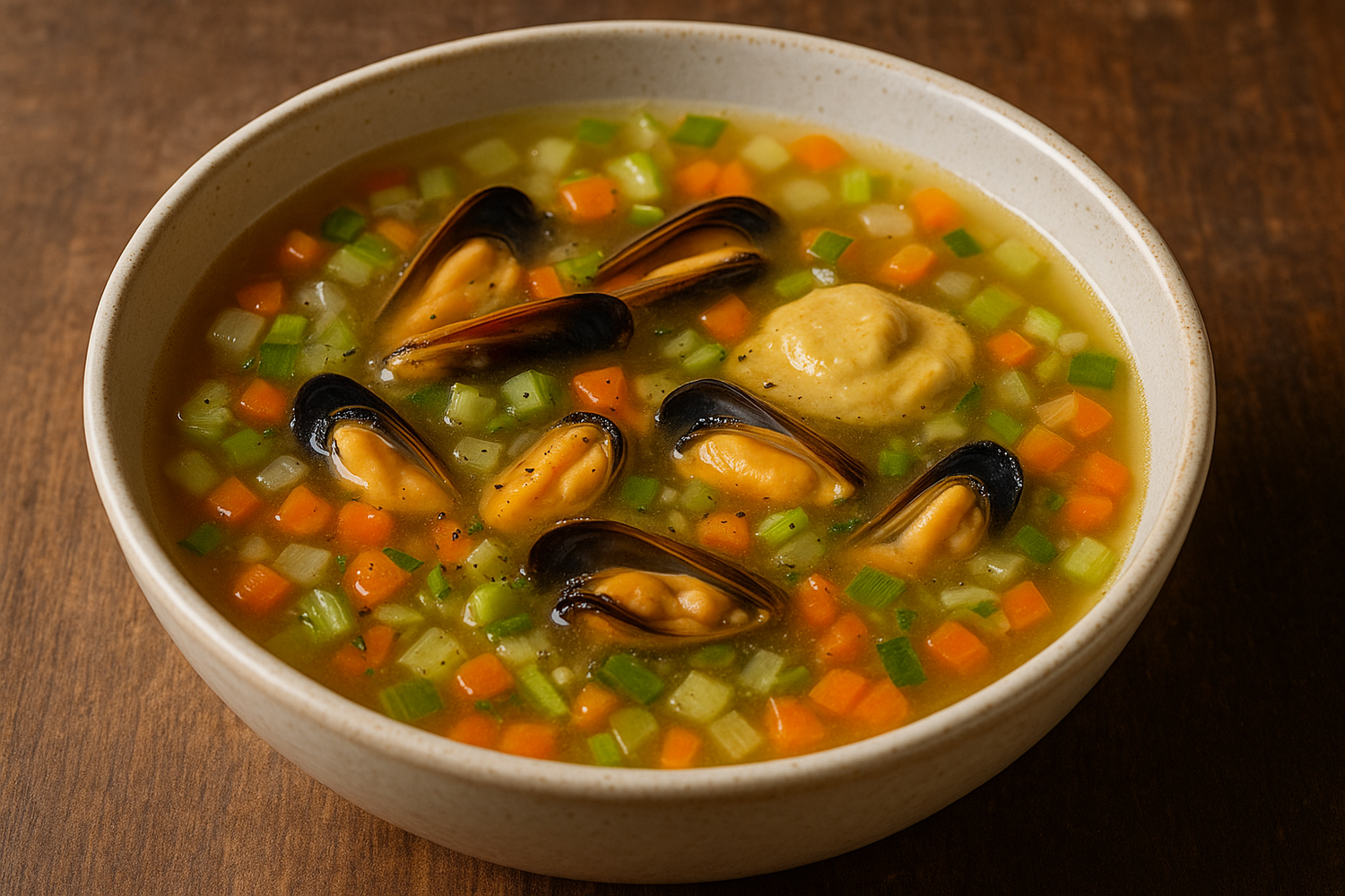 SanaSlank Mosterd-/groentesoep met mosselen (19)