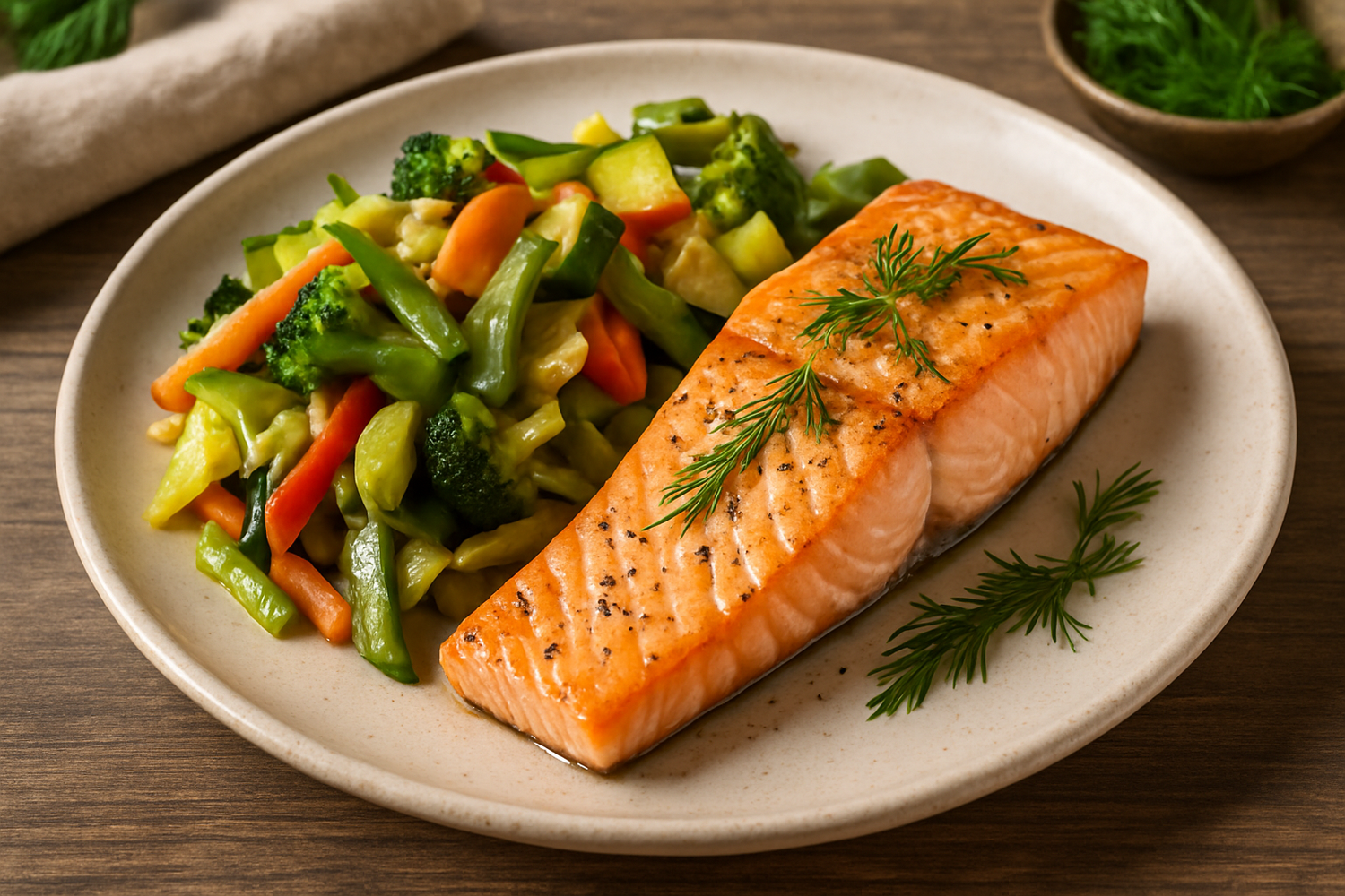 SanaSlank Zalm met dille en wokgroenten (12)