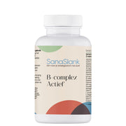 Sanaslank Vitamine B complex pot 60 plantaardige capsules met Quatrefolic label