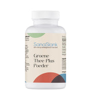 SanaSlank Groene thee poeder verpakking voor 40 glazen met 50% polyfenolen EGCG en Fibergum-vezels