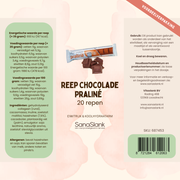 Sanaslank XXL pakket 20 repen Reep Puur met Praliné hazelnoot 35 g eiwitrijk