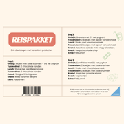 Sanaslank Reispakket 3 dagen met verpakte complete maaltijden snacks en dagelijkse fatburner compact verpakt
