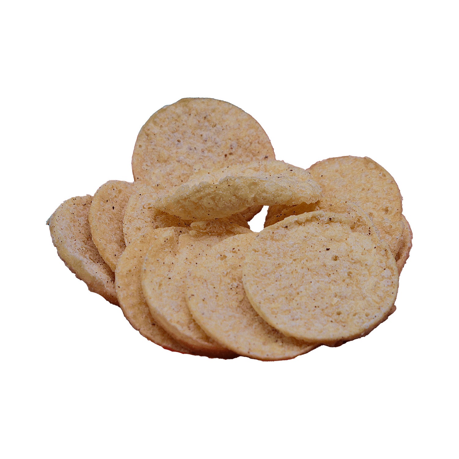 Sanaslank Zeezout & Peper Sojachips 25 g zakje met knapperige gepofte sojachips 11,3 g eiwit 4 g koolhydraten glutenvrij