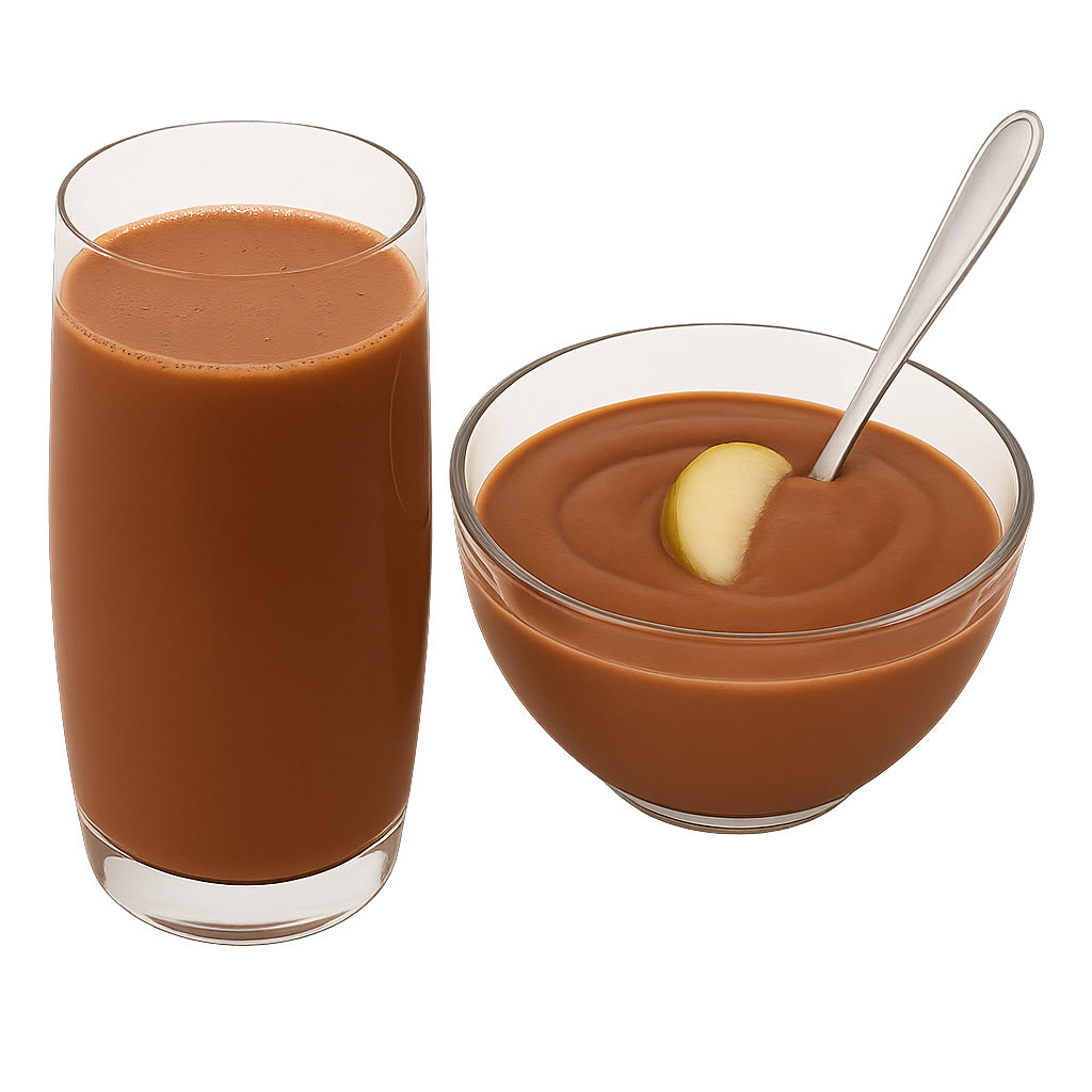 Sanaslank Peer-Chocolade Shake 5 zakjes verpakking met 70 g eiwit per 100 g vermeld glutenvrij palmolievrij