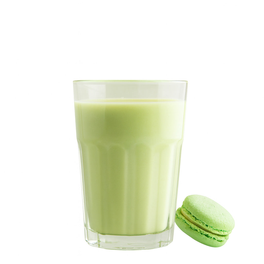 SanaSlank Proteïne shake pistache macaron verpakking 5 zakjes pistache smaak 15 g eiwit per portie