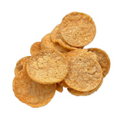 Sanaslank BBQ-Bacon sojachips 2 zakjes verpakking met vermelding 45 g eiwit per 100 g en 17,7 g koolhydraten