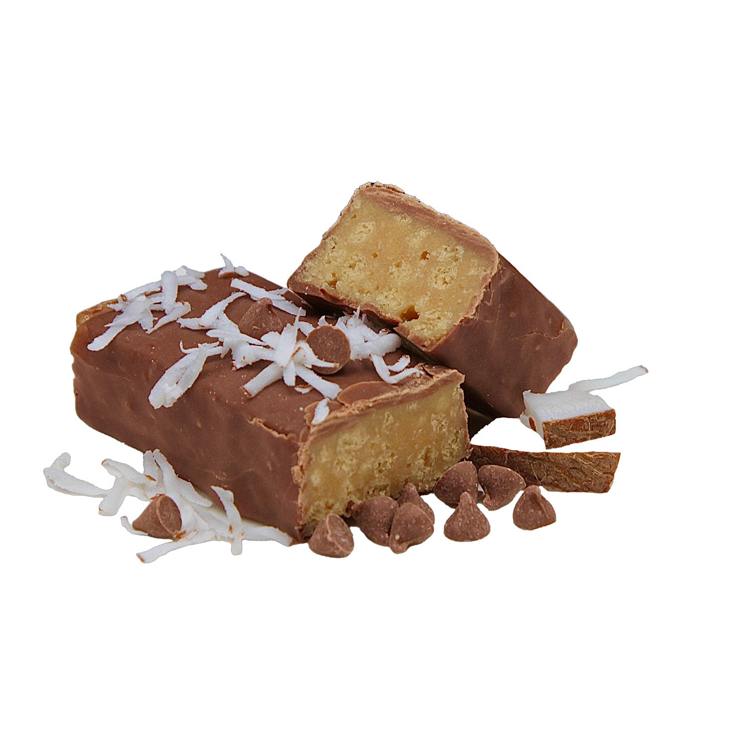 Sanaslank Riegel, knusprig mit Kokosnussgeschmack, kohlenhydratarm (7 Stück)