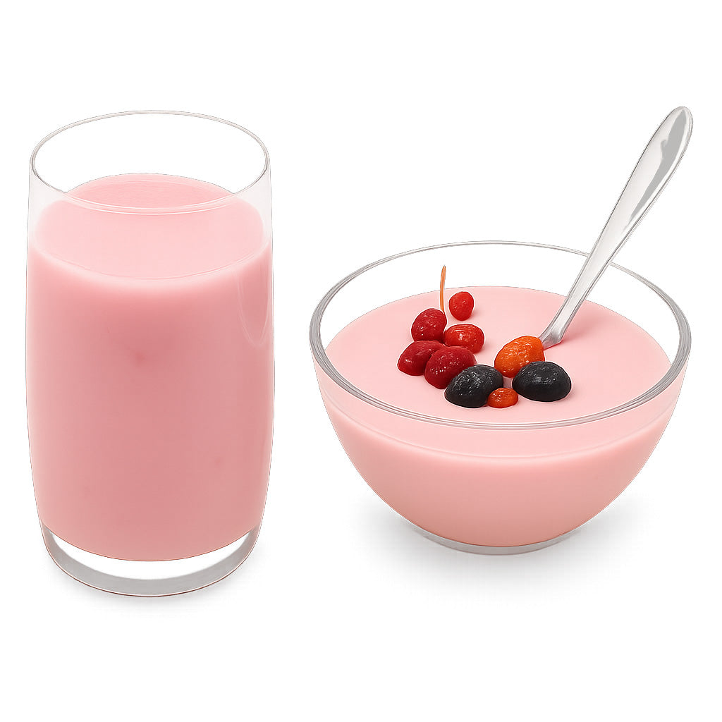 Sanaslank proteïnesshake Bosvruchtensmaak verpakking 5 zakjes label met 20,9 g eiwit per portie en glutenvrij aanduiding