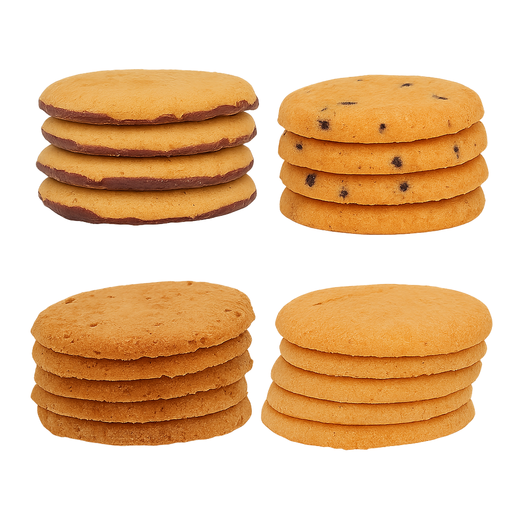 Sanaslank proefpakket proteïne koekjes 4 zakjes met chocolade appel-kaneel rode vrucht en sinaasappel smaken eiwitrijk low carb