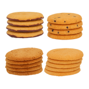 Sanaslank proefpakket proteïne koekjes 4 zakjes met chocolade appel-kaneel rode vrucht en sinaasappel smaken eiwitrijk low carb