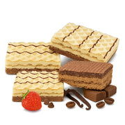 Sanaslank proefpakket wafels vier smaken individuele verpakking eiwitrijk laag koolhydraten glutenvrij