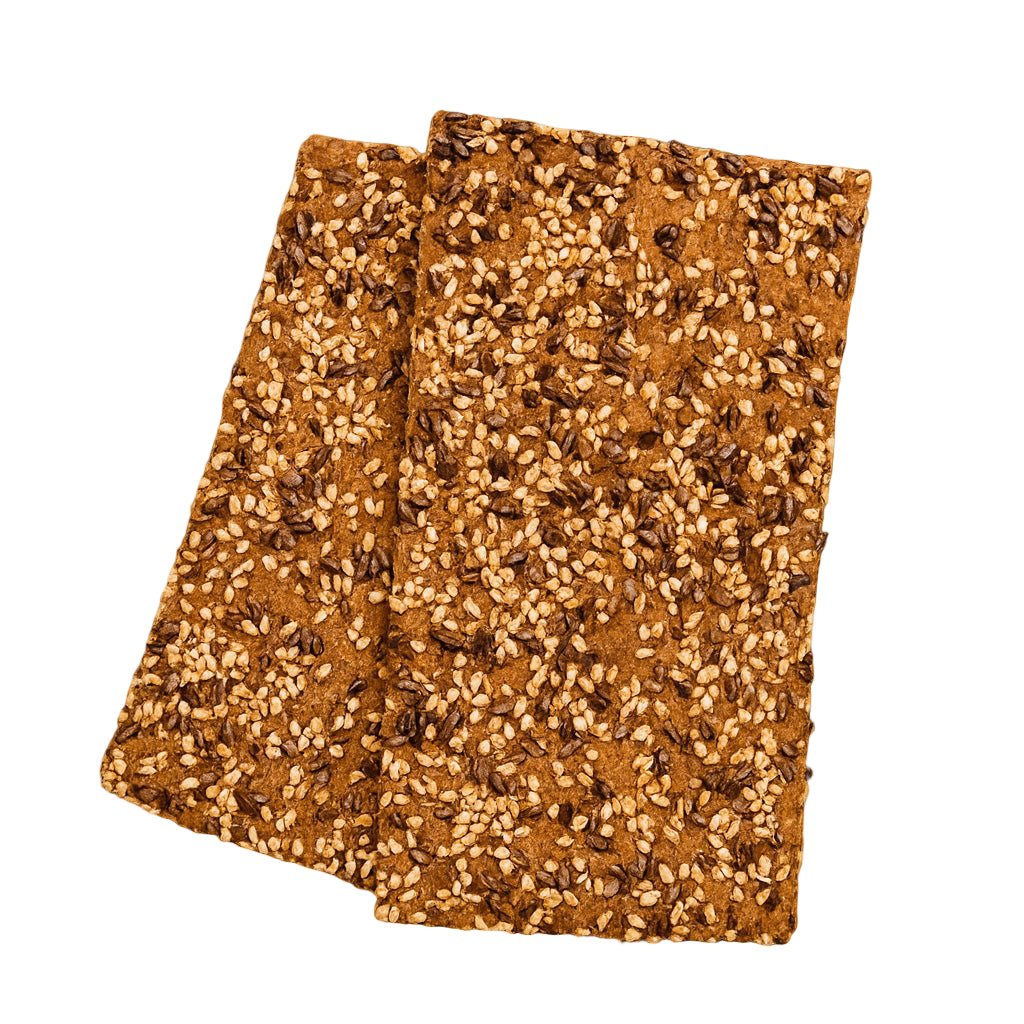 Sanaslank eiwitrijke crackers met lijnzaad sesam zonnebloempitten krokant 8 stuks