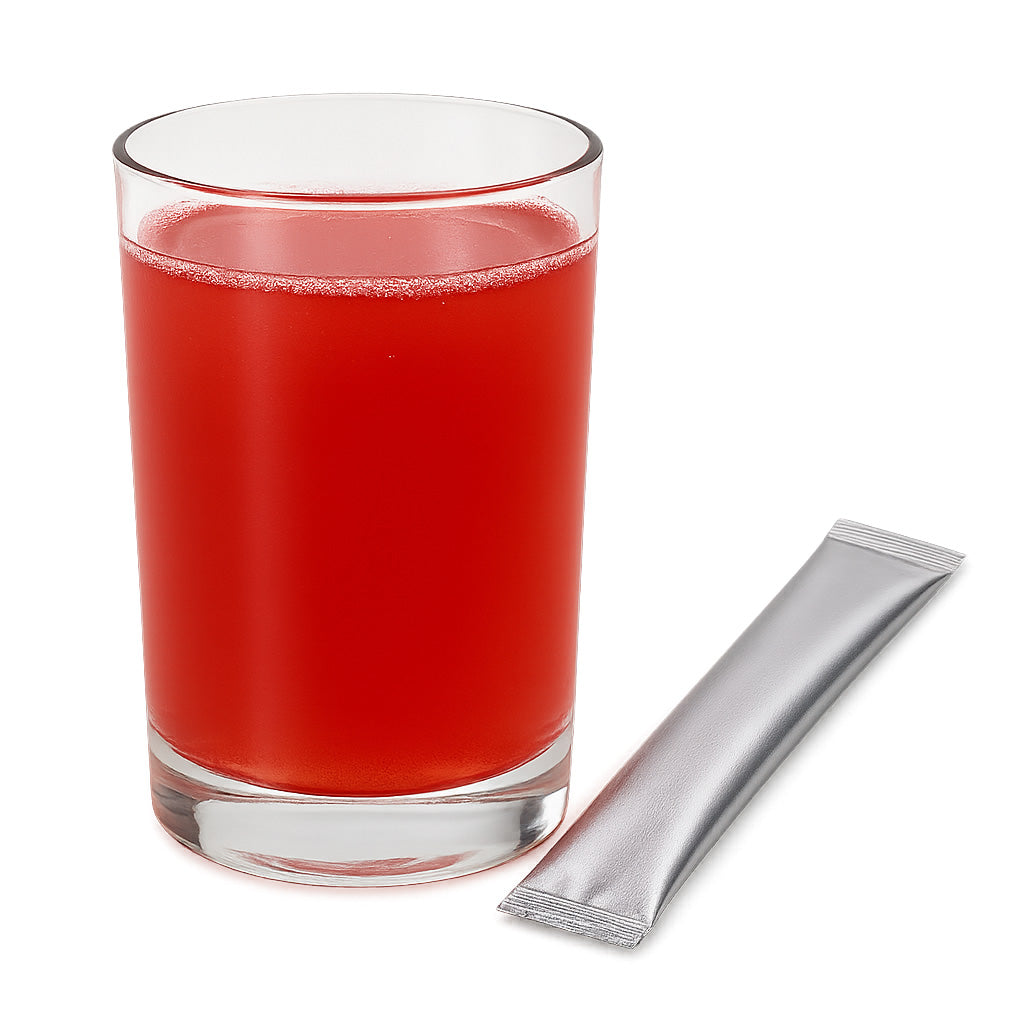 SanaSlank Thermogenic Fat Burner Sticks Rode vruchten verpakking 14 sticks vegan glutenvrij lactosevrij gemaakt in Frankrijk