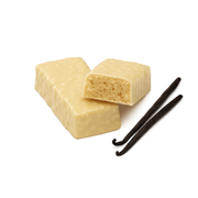 Sanaslank Fluffy Vanille Crisp reep verpakking 7 stuks individuele 44 g repen met vanille en knapperige crisp