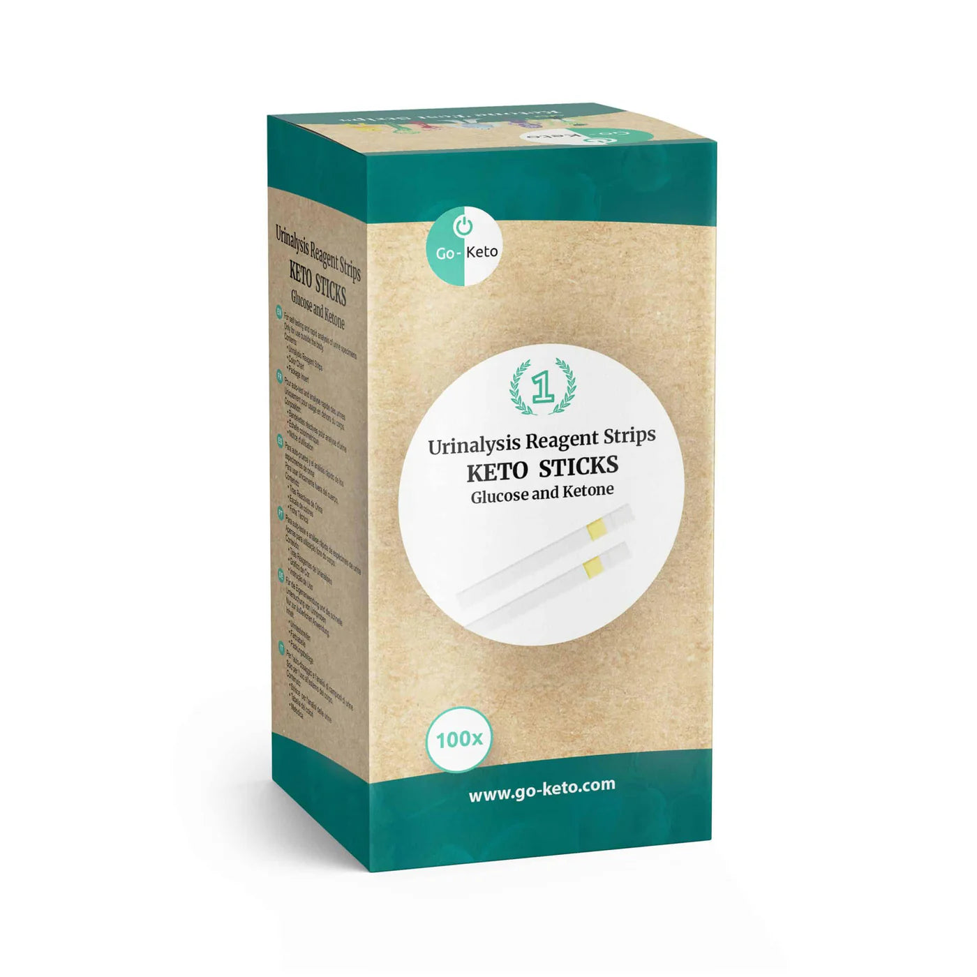 Go-Keto Urin-Keto-Sticks, 100 Stück