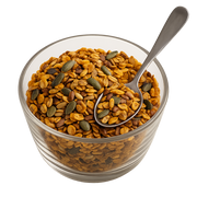 SanaSlank bio Granola met 3 zaden verpakking 5 zakjes chia lijnzaad zonnebloempitten volkoren granen