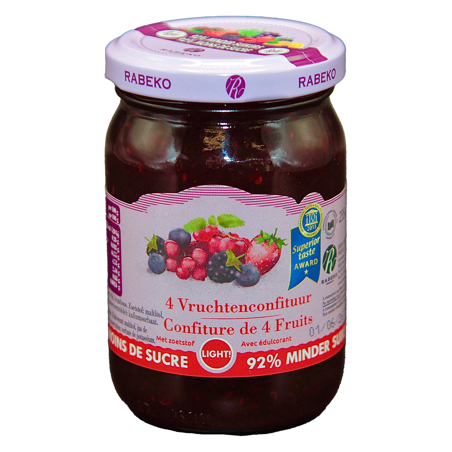 SanaSlank Marmelade mit vier Früchten – zuckerarm