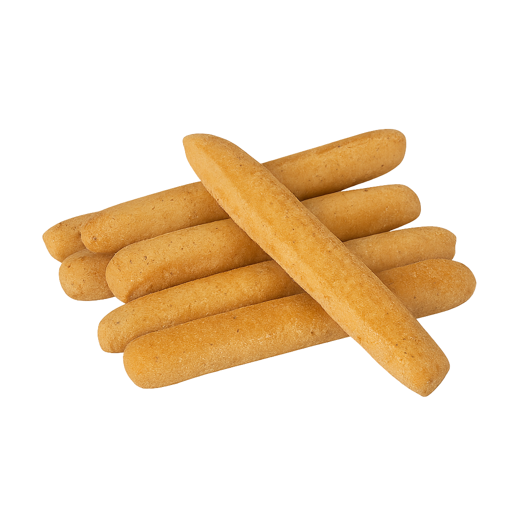 Proteïne mini soepstengels 2 zakjes verpakking met label 52% eiwit en -61% koolhydraten krokante olijfoliesmaak