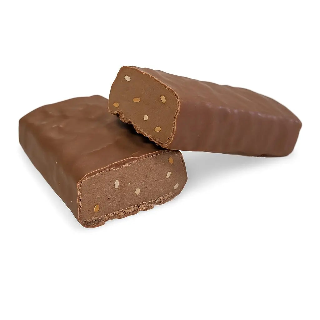 Sanaslank-Riegel mit weicher Milchschokoladen- und Haselnussfüllung, kohlenhydratarm (7 Stück)