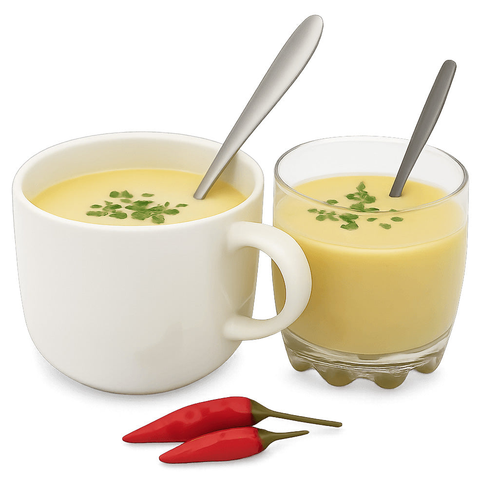 Sanaslank kip curry soep verpakking 5 zakjes etiket 68 g eiwit per 100 g laag koolhydraten