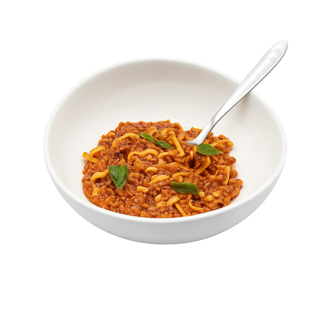 SanaSlank Spaghetti Bolognese verpakking 5 zakjes met 27 g eiwit per 100 g