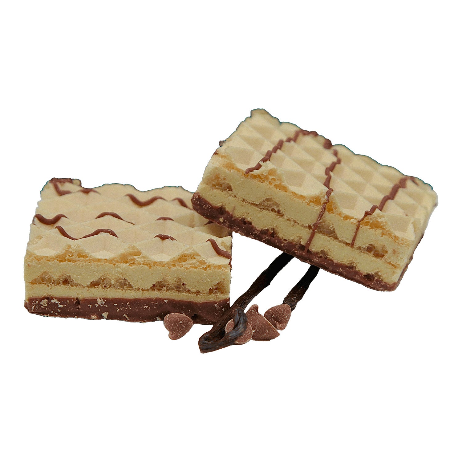Sanaslank Vanille Wafel verpakking 4 zakjes knapperige eiwitwafel met vanillevulling