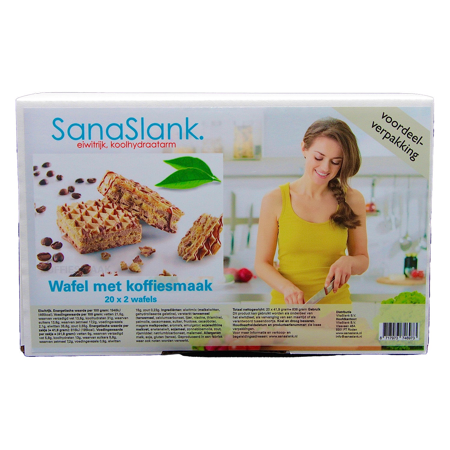 Sanaslank XXL Waffeln mit Kaffeegeschmack (20 Packungen)